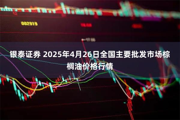 银泰证券 2025年4月26日全国主要批发市场棕榈油价格行情