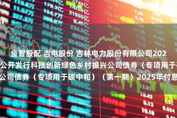 金智股配 吉电股份 吉林电力股份有限公司2023年面向专业机构投资者公开发行科技创新绿色乡村振兴公司债券（专项用于碳中和）（第一期）2025年付息公告